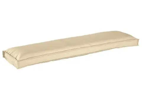 Perne pentru bancă 2 buc Bej 150x40x8 cm Fabrică Oxford - 2/5