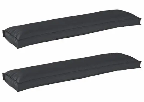 Perne pentru bancă 2 buc Negru 150x40x8 cm țesătură Oxford - 1/5