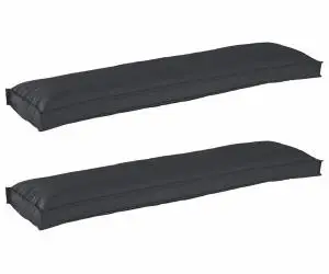 vidaXL Perne pentru bancă 2 buc Negru 150x40x8 cm țesătură Oxford
