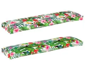 vidaXL Perne de Palet pentru Bancă 2 buc Tropical Jungle 150x40x8 cm Fabrică Oxford