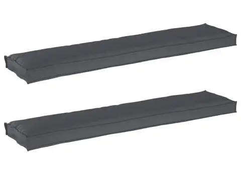 Perne pentru Bancă 2 buc Antracit 180x40x8 cm Fabric Oxford - 2/5