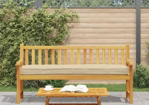 Perne pentru palet pentru bancă 2 buc Bej 180x40x8 cm țesătură Oxford - 1/5