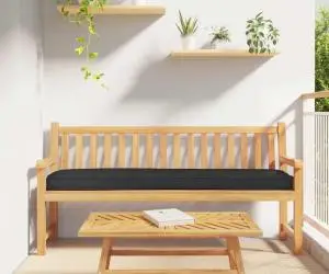 vidaXL Perne pentru palet pentru bancă 2 buc Negru 180x40x8 cm Material Oxford