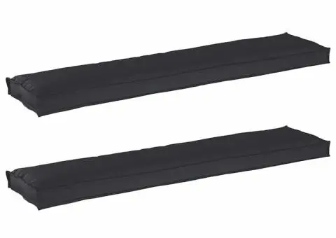 Perne pentru palet pentru bancă 2 buc Negru 180x40x8 cm Material Oxford - 2/5