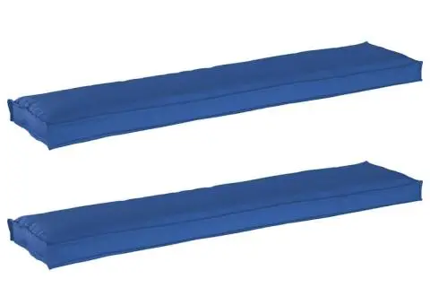 Cojocuri pentru palete pentru bancă 2 buc Royal Blue 180x40x8 cm Material Oxford - 2/5