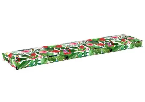 Perne pentru bancă 2 bucăți Tropice Junglă 180x40x8 cm Material Oxford - 5/5