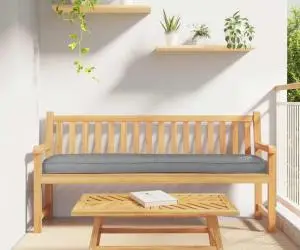 vidaXL Perne pentru Paleți pentru Bancă 2 pcs Gri 200x40x8 cm Material Oxford