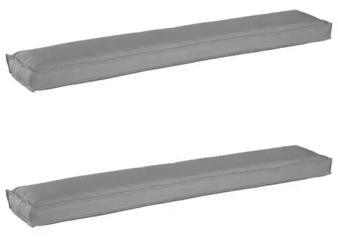 Perne pentru Paleți pentru Bancă 2 pcs Gri 200x40x8 cm Material Oxford - 2/5