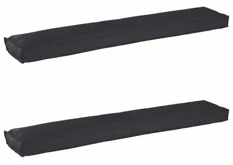 Perne de palet pentru bancă 2 buc negru 200x40x8 cm material Oxford - 2/5