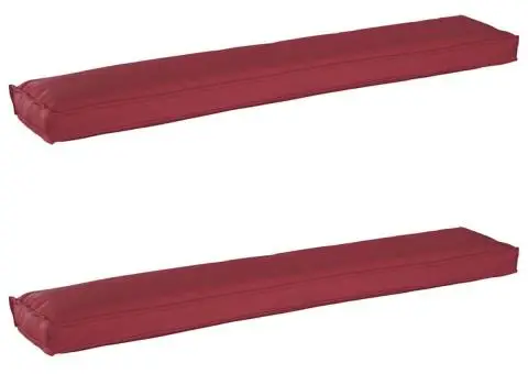 Perne pentru palet pentru bancă 2 buc Bordou 200x40x8 cm Fabric Oxford - 2/5