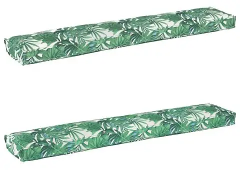 Perne pentru Bancă 2 pcs Model de Frunze 200x40x8 cm Material Oxford - 2/5