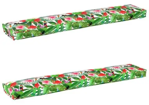 Perne pentru paleți pentru bancă 2 pcs Junglă tropicală 200x40x8 cm material Oxford - 2/5
