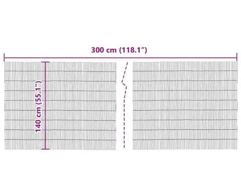 Gard de trestie pentru grădină 300x140 cm - 5/5