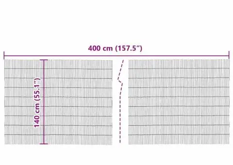 Gard din trestie 400x140 cm - 5/5