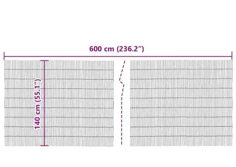 Gard din stuf 600x140 cm - 5/5