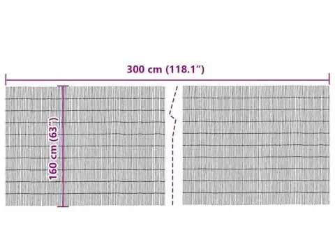 Gard din trestie pentru grădină 300x160 cm - 5/5