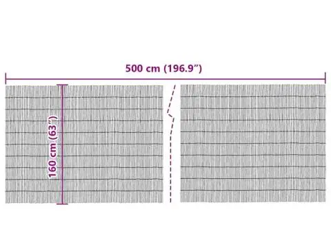 Gard din trestie 500x160 cm - 5/5