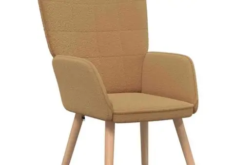 Fotoliu de relaxare, bej, material similar lână - 2/5