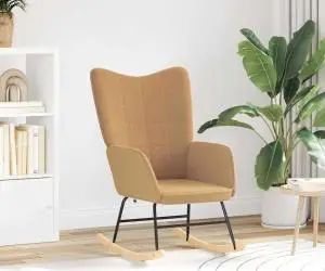 vidaXL Fotoliu de relaxare, bej, material similar lână