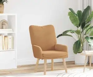 Fotoliu de relaxare, bej, material similar lână