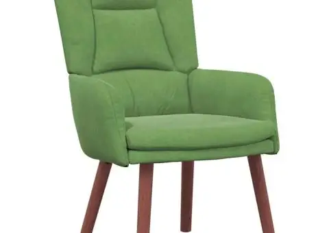 Fotoliu de relaxare, verde deschis, catifea - 2/5