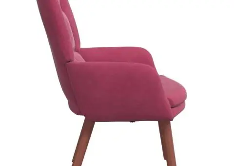 Fotoliu de relaxare, bordo, catifea - 5/5