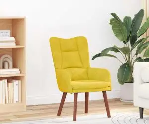 vidaXL Fotoliu de relaxare, galben, catifea