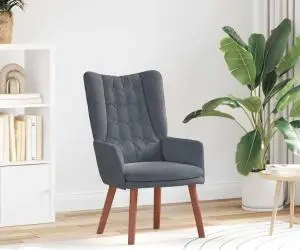 vidaXL Fotoliul Relaxant Gri Închis Catifea