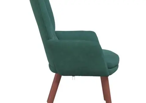 Scaun Relaxant Verde Închis Catifea - 5/5
