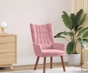 Scaun Relaxant vidaXL Catifea Roz
