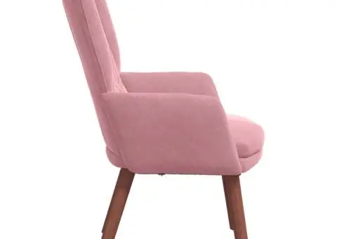 Scaun Relaxant Catifea Roz - 5/5