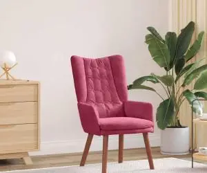 scaun relaxant vidaXL roșu vin din catifea