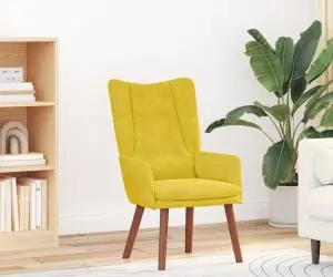 Scaun Relaxant vidaXL Catifea Galben