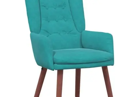 Fotoliu relaxant din catifea turcoaz - 2/5