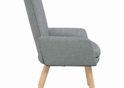 Fotoliu de relaxare, gri deschis, textil - 5/5