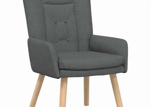 Fotoliu de relaxare, gri închis, textil - 2/5