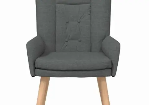 Fotoliu de relaxare, gri închis, textil - 4/5