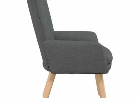 Fotoliu de relaxare, gri închis, textil - 5/5