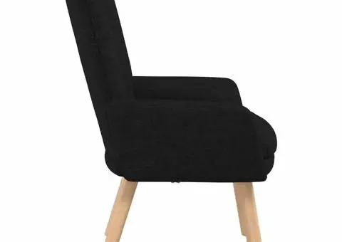 Fotoliu de relaxare, negru, textil - 5/5