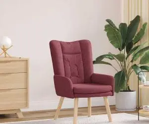 Fotoliu de relaxare, bordo, textil