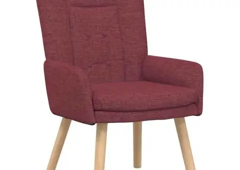 Fotoliu de relaxare, bordo, textil - 2/5