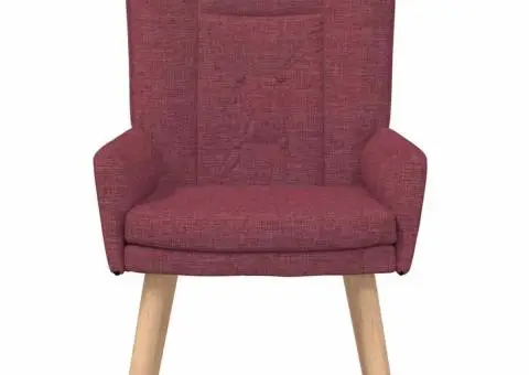 Fotoliu de relaxare, bordo, textil - 4/5