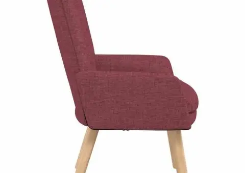 Fotoliu de relaxare, bordo, textil - 5/5