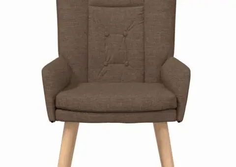 Fotoliu de relaxare, maro, textil - 4/5