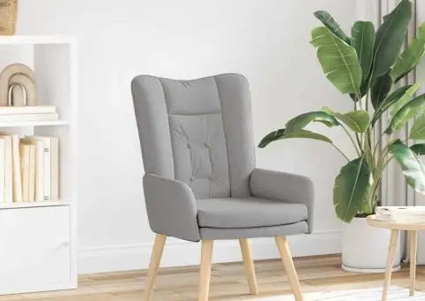 Fotoliu de relaxare, gri nor, textil - 1/5