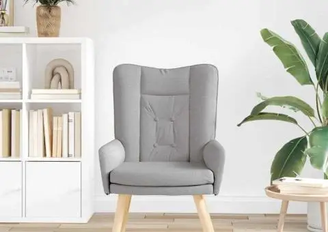 Fotoliu de relaxare, gri nor, textil - 3/5