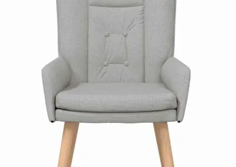 Fotoliu de relaxare, gri nor, textil - 4/5