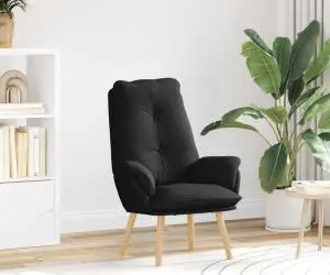 vidaXL Fotoliu Relaxant din stofă neagră