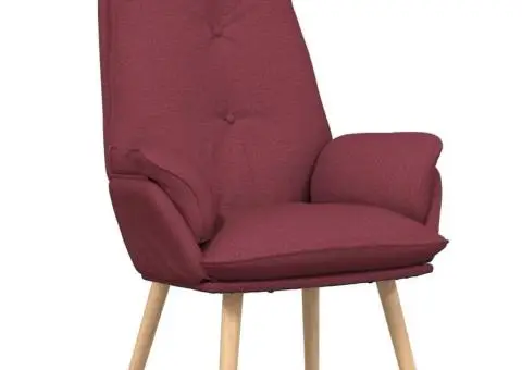 Scaun Relaxant Burgundy Textil - 2/5