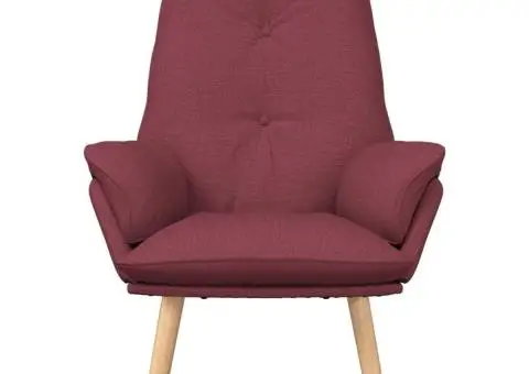 Scaun Relaxant Burgundy Textil - 4/5